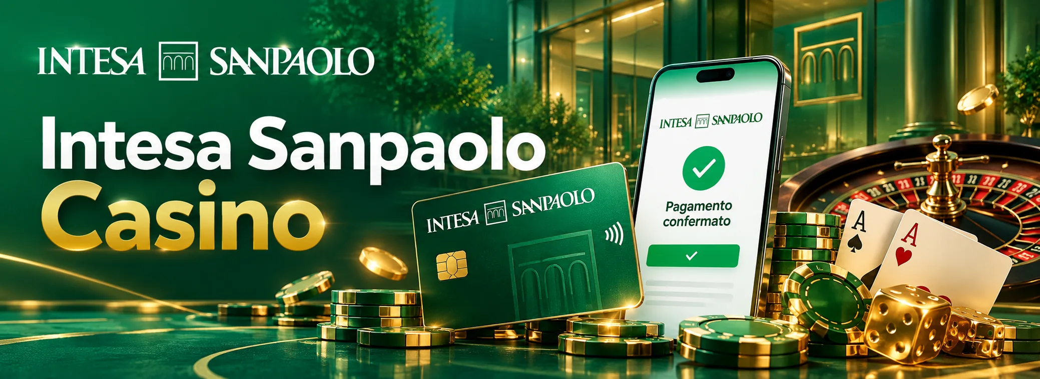 Banner del bonus di benvenuto di Intesa Sanpaolo Casino con importo di € 1.000 e 150 giri gratis