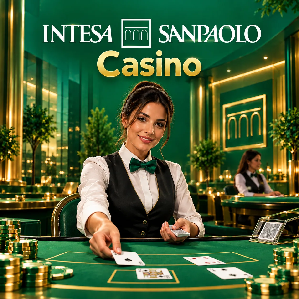 Tavolo di roulette live con croupier italiano su Intesa Sanpaolo Casino